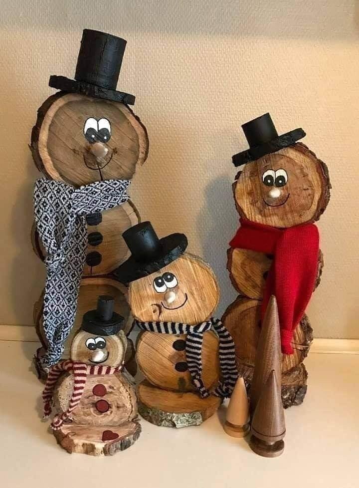26 décorations de Noël magiques à faire avec du bois 4