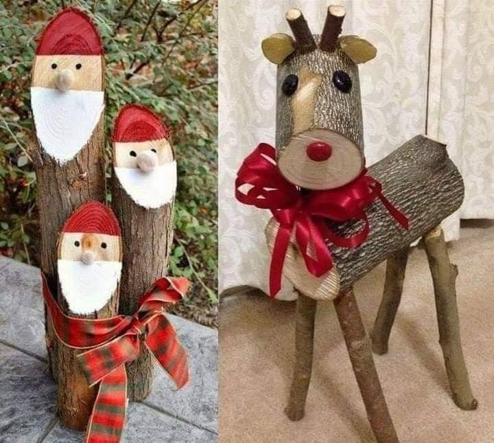 26 décorations de Noël magiques à faire avec du bois 7