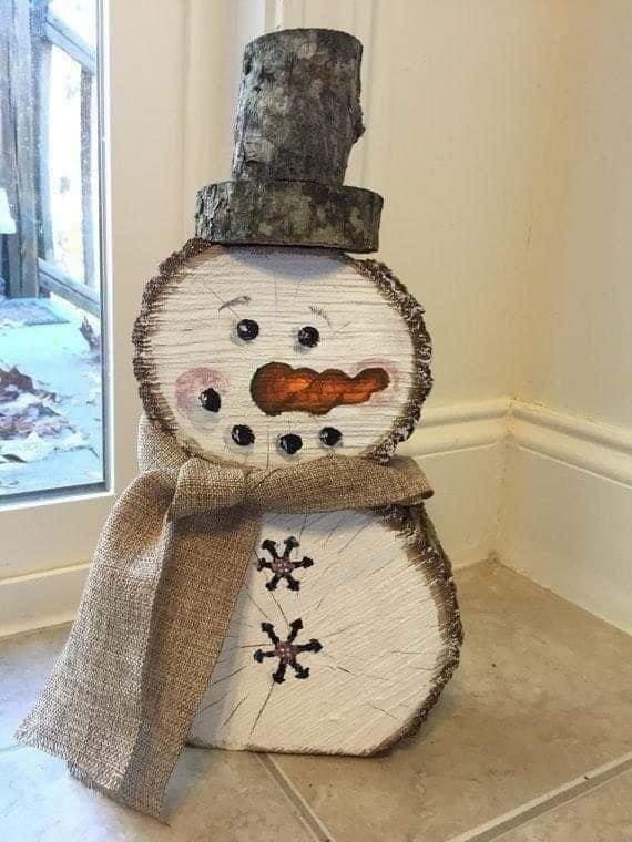 26 décorations de Noël magiques à faire avec du bois 10
