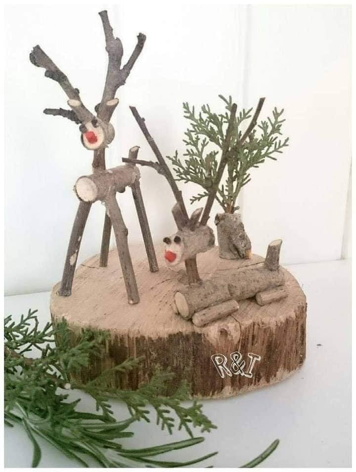 26 décorations de Noël magiques à faire avec du bois 21
