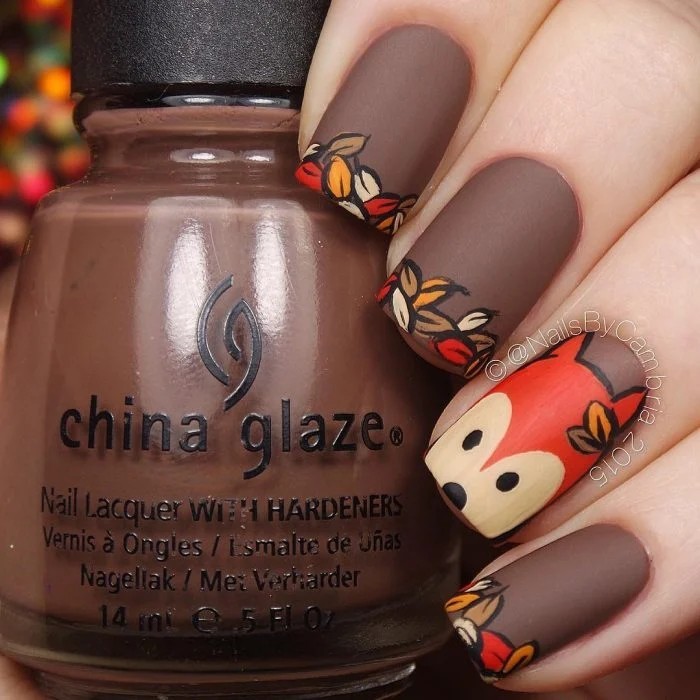 18 idées de nail art pour des ongles d'automne 1 18 idées de nail art pour des ongles d'automne 1