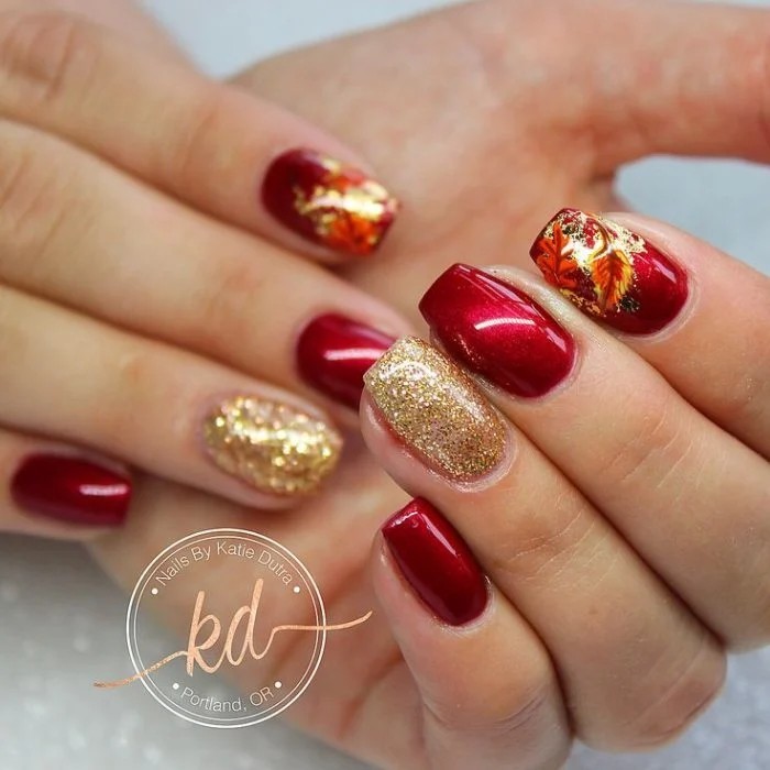 18 idées de nail art pour des ongles d'automne 4 18 idées de nail art pour des ongles d'automne 4