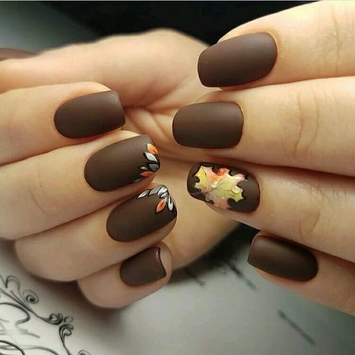 18 idées de nail art pour des ongles d'automne 6 18 idées de nail art pour des ongles d'automne 6