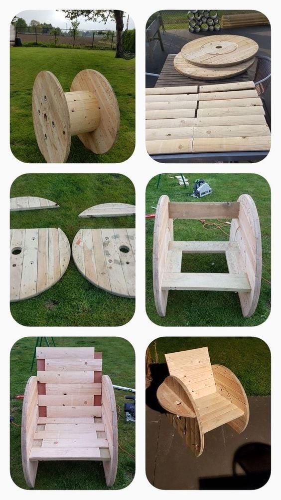 80 décorations à fabriquer à partir de simples bobines en bois récupéré 67 80 décorations à fabriquer à partir de simples bobines en bois récupéré 67