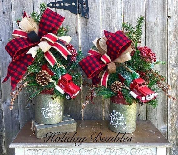 43 modèles de centres de table de Noël pour vous inspirer 26