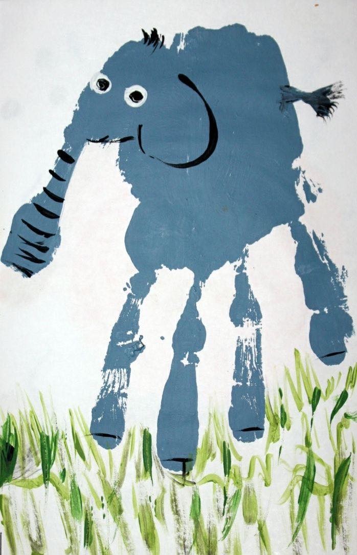 16 activités manuelles enfant pour dessiner des animaux avec vos mains et vos pieds 7
