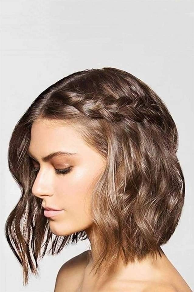 30 charmantes coiffures tressées pour cheveux courts 25