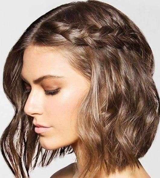 30 charmantes coiffures tressées pour cheveux courts 27
