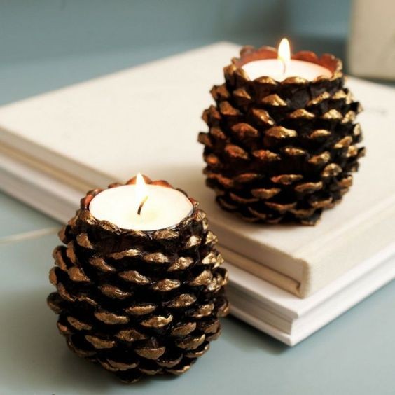 15 Décorations de Noel avec des pommes de pins 4 15 Décorations de Noel avec des pommes de pins 4