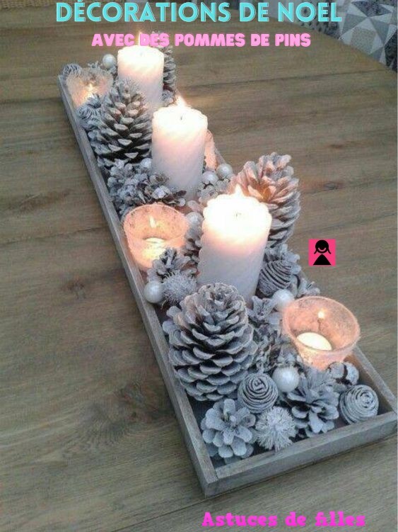 15 Décorations de Noel avec des pommes de pins 1 15 Décorations de Noel avec des pommes de pins 1