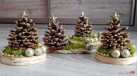 15 Décorations de Noel avec des pommes de pins 7 15 Décorations de Noel avec des pommes de pins 7