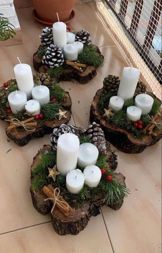 15 Décorations de Noel avec des pommes de pins 8 15 Décorations de Noel avec des pommes de pins 8