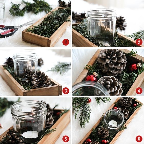15 Décorations de Noel avec des pommes de pins 14 15 Décorations de Noel avec des pommes de pins 14