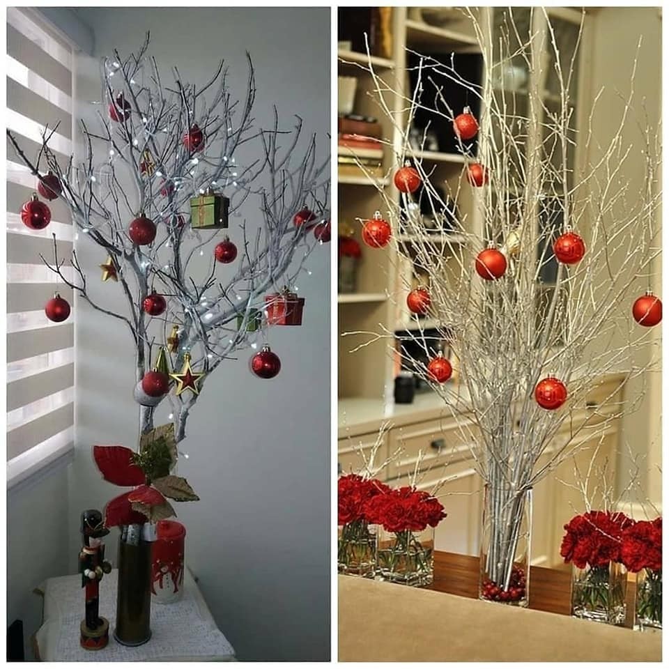 9 idées avec des branches sèches pour Noël 5 9 idées avec des branches sèches pour Noël 5
