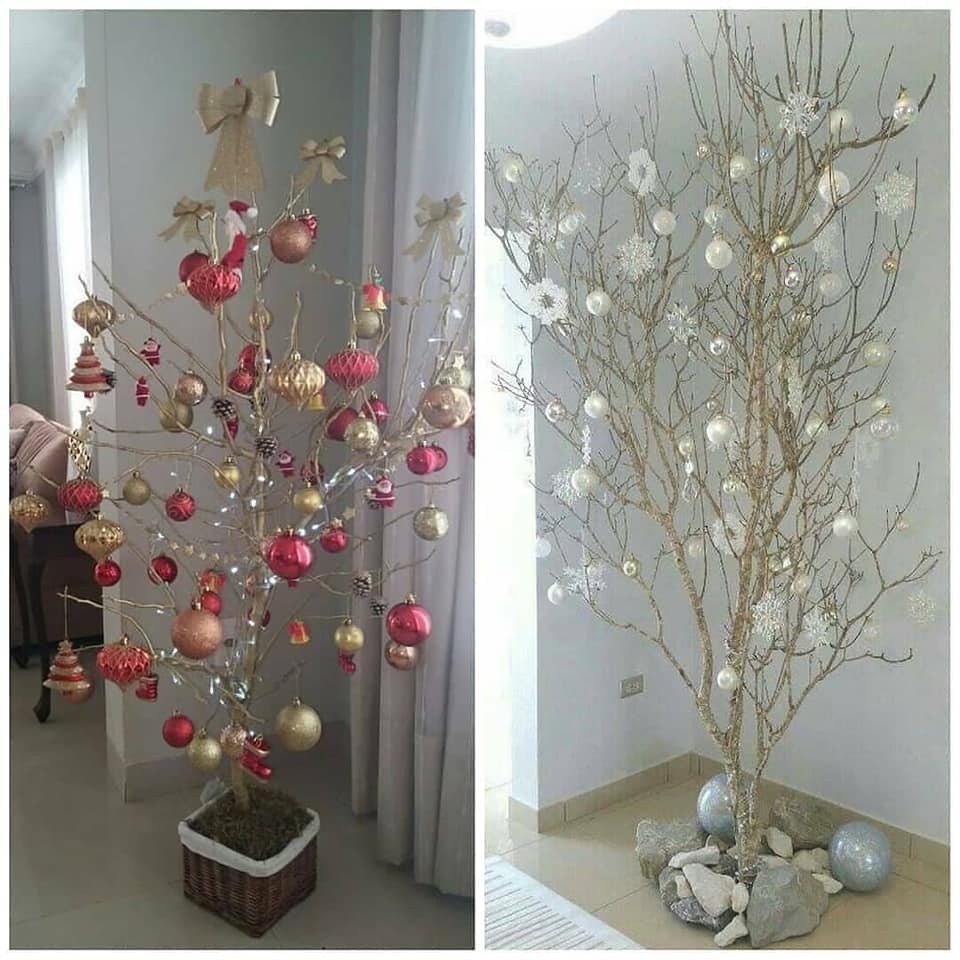 9 idées avec des branches sèches pour Noël 8 9 idées avec des branches sèches pour Noël 8