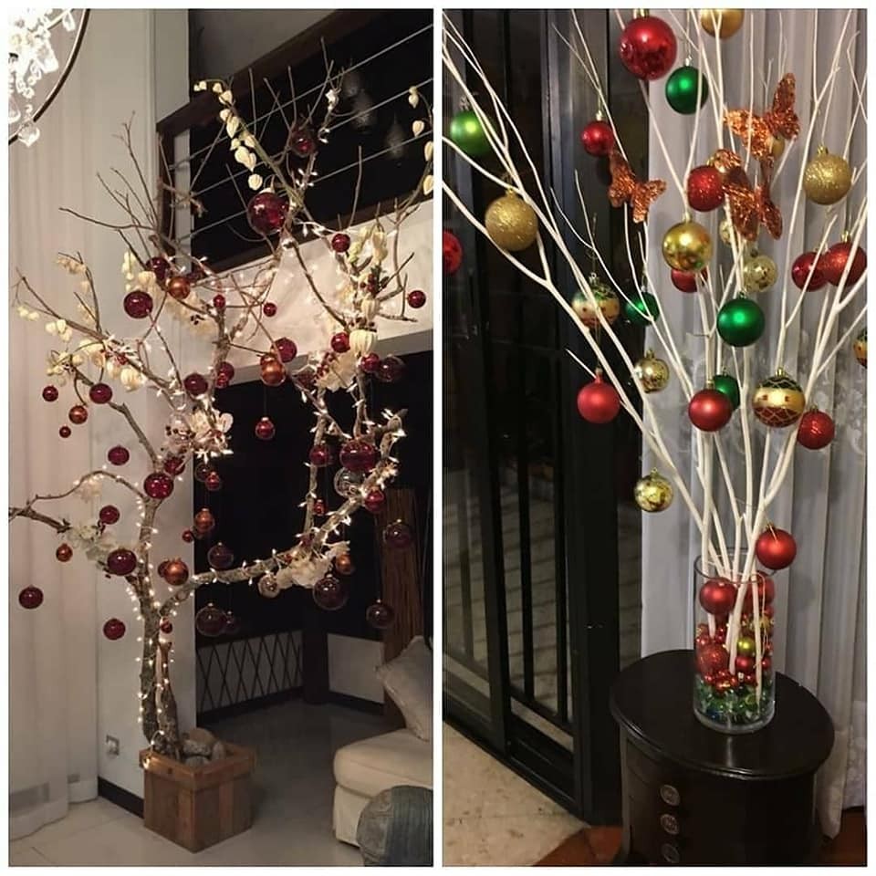 9 idées avec des branches sèches pour Noël 9 9 idées avec des branches sèches pour Noël 9