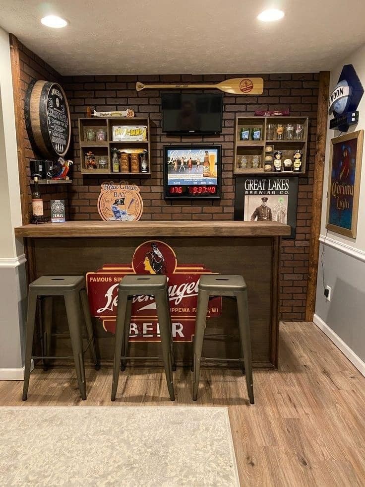 41 idées pour avoir une petit bar sympa à la maison 11