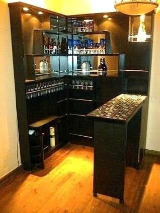 41 idées pour avoir une petit bar sympa à la maison 16