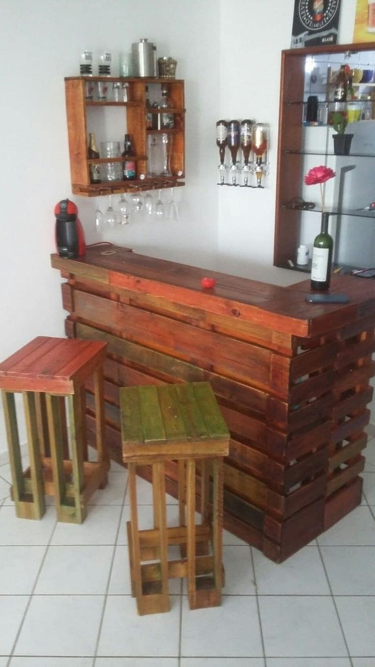 41 idées pour avoir une petit bar sympa à la maison 22