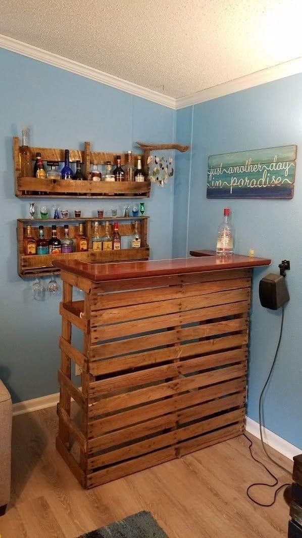 41 idées pour avoir une petit bar sympa à la maison 25
