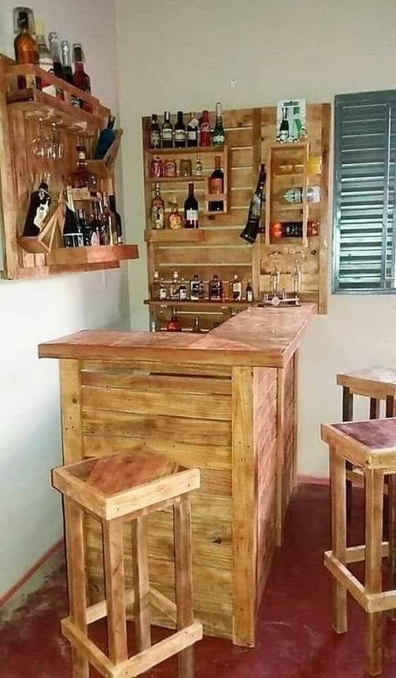 41 idées pour avoir une petit bar sympa à la maison 27