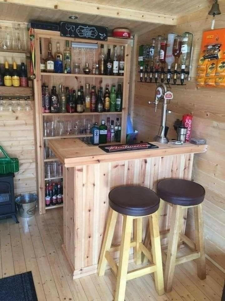 41 idées pour avoir une petit bar sympa à la maison 32