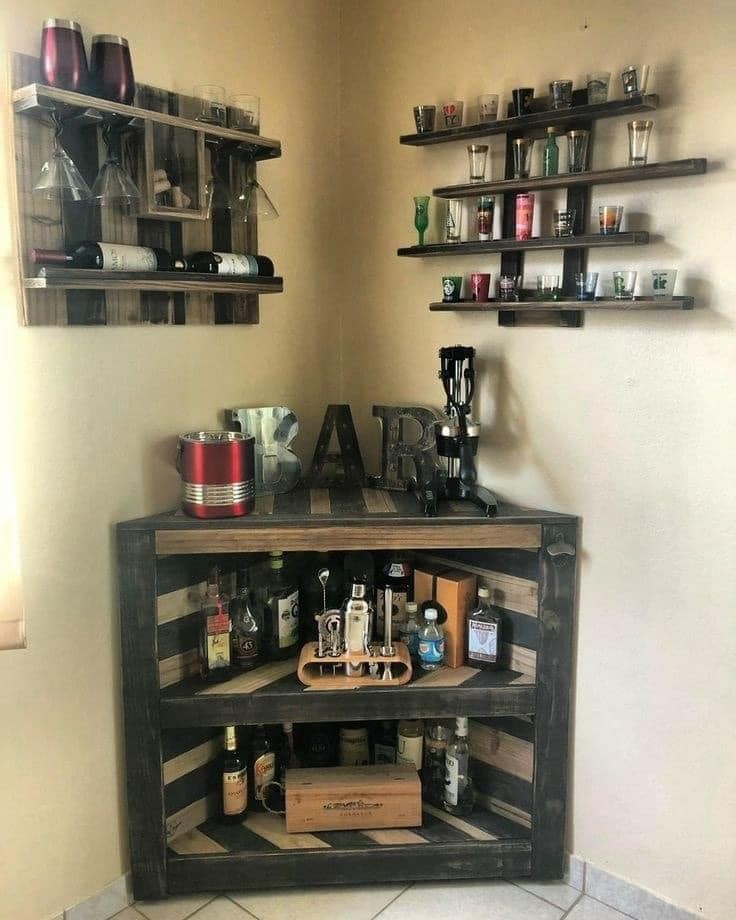 41 idées pour avoir une petit bar sympa à la maison 35