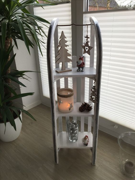 17 Décorations de Noël avec une luge en bois 7 17 Décorations de Noël avec une luge en bois 7