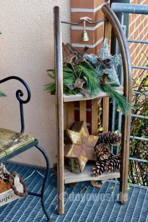 17 Décorations de Noël avec une luge en bois 8 17 Décorations de Noël avec une luge en bois 8