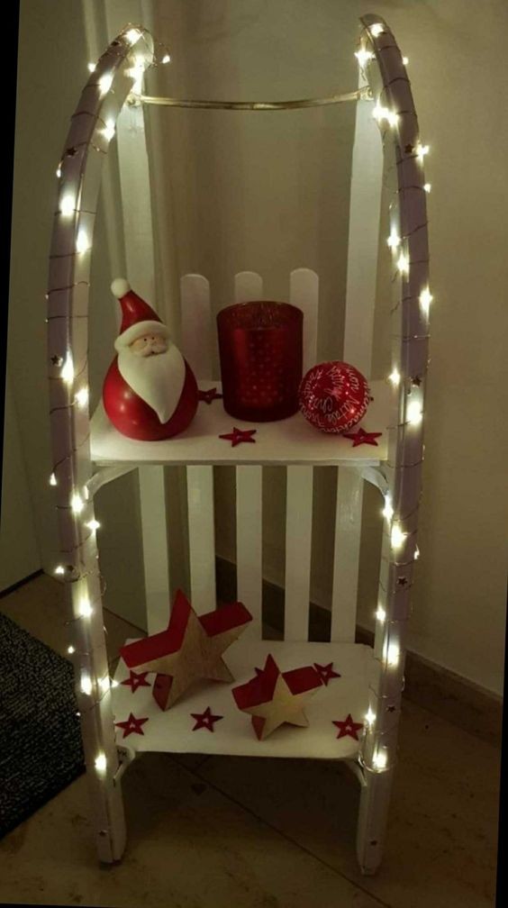 17 Décorations de Noël avec une luge en bois 9 17 Décorations de Noël avec une luge en bois 9