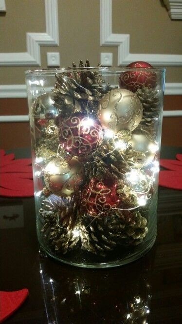 41 Déco de Noël faciles à faire avec une vase ou un verre 2 41 Déco de Noël faciles à faire avec une vase ou un verre 2