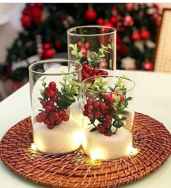 41 Déco de Noël faciles à faire avec une vase ou un verre 10 41 Déco de Noël faciles à faire avec une vase ou un verre 10