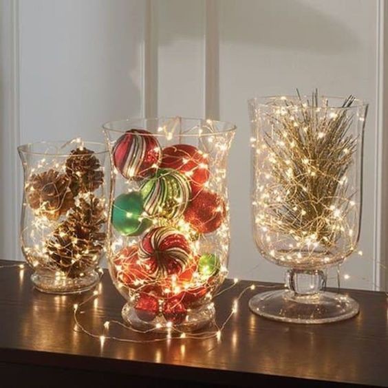 41 Déco de Noël faciles à faire avec une vase ou un verre 11 41 Déco de Noël faciles à faire avec une vase ou un verre 11