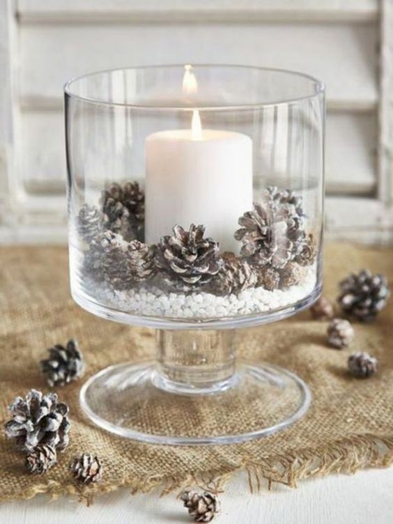 41 Déco de Noël faciles à faire avec une vase ou un verre 14 41 Déco de Noël faciles à faire avec une vase ou un verre 14