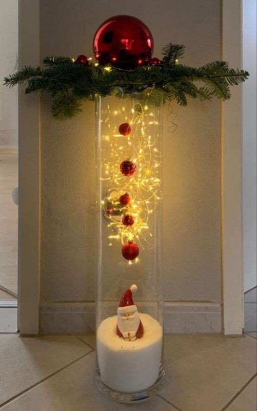 41 Déco de Noël faciles à faire avec une vase ou un verre 17 41 Déco de Noël faciles à faire avec une vase ou un verre 17
