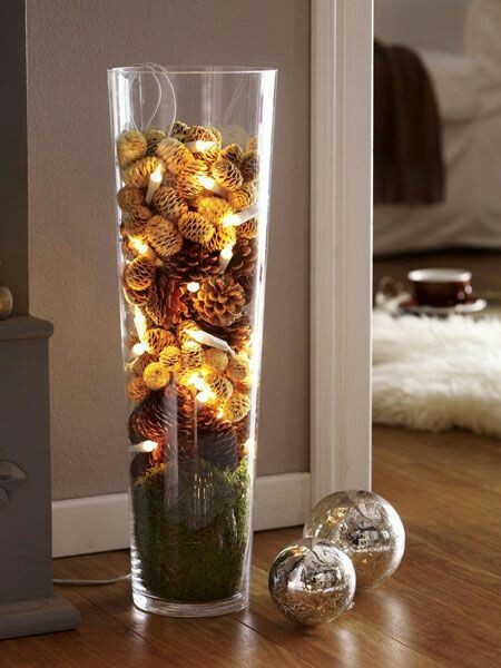 41 Déco de Noël faciles à faire avec une vase ou un verre 27 41 Déco de Noël faciles à faire avec une vase ou un verre 27