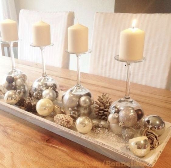 41 Déco de Noël faciles à faire avec une vase ou un verre 29 41 Déco de Noël faciles à faire avec une vase ou un verre 29