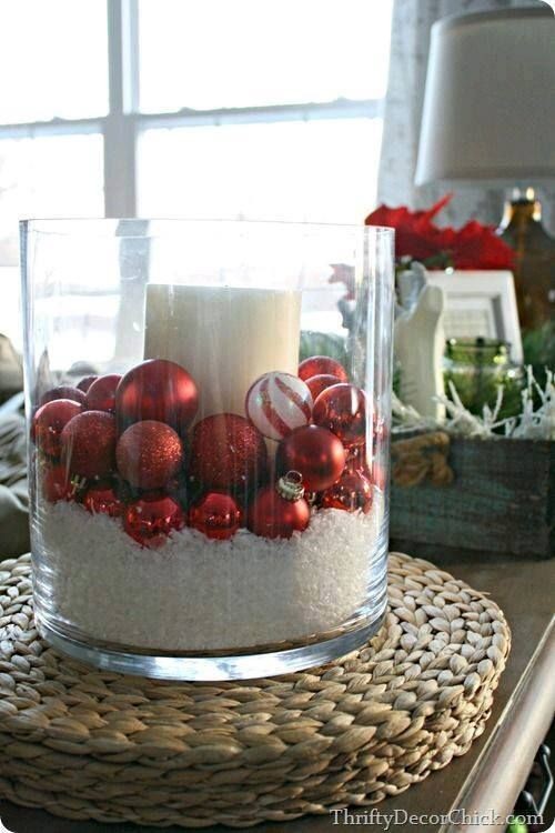 41 Déco de Noël faciles à faire avec une vase ou un verre 33 41 Déco de Noël faciles à faire avec une vase ou un verre 33