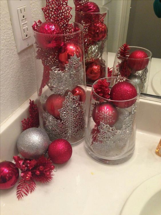 41 Déco de Noël faciles à faire avec une vase ou un verre 38 41 Déco de Noël faciles à faire avec une vase ou un verre 38