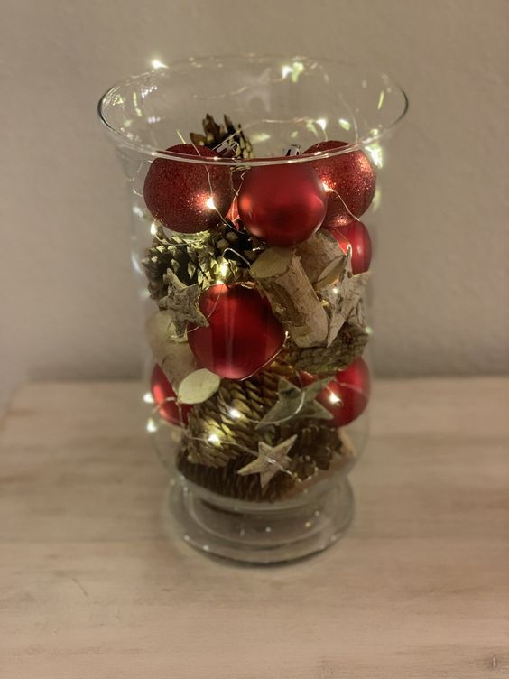 41 Déco de Noël faciles à faire avec une vase ou un verre 45 41 Déco de Noël faciles à faire avec une vase ou un verre 45
