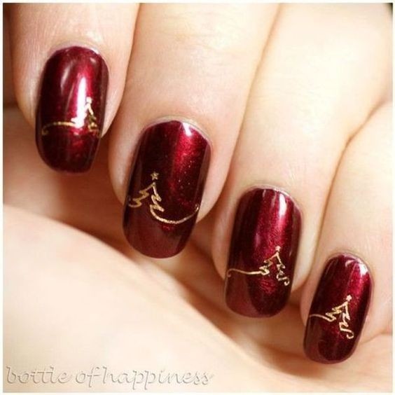 53 Nail art de Noël pour une manucure de fêtes réussie 52 53 Nail art de Noël pour une manucure de fêtes réussie 52