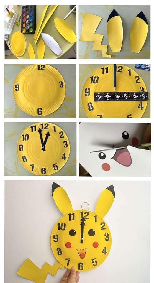 25 activités manuelles horloge pour les enfants 4 25 activités manuelles horloge pour les enfants 4