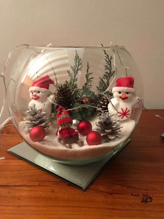 21 Déco de Noël à faire dans un bocal en verre 4 21 Déco de Noël à faire dans un bocal en verre 4