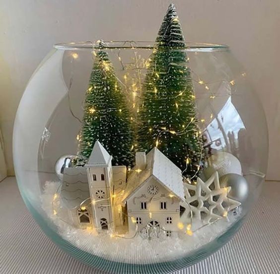 21 Déco de Noël à faire dans un bocal en verre 5 21 Déco de Noël à faire dans un bocal en verre 5