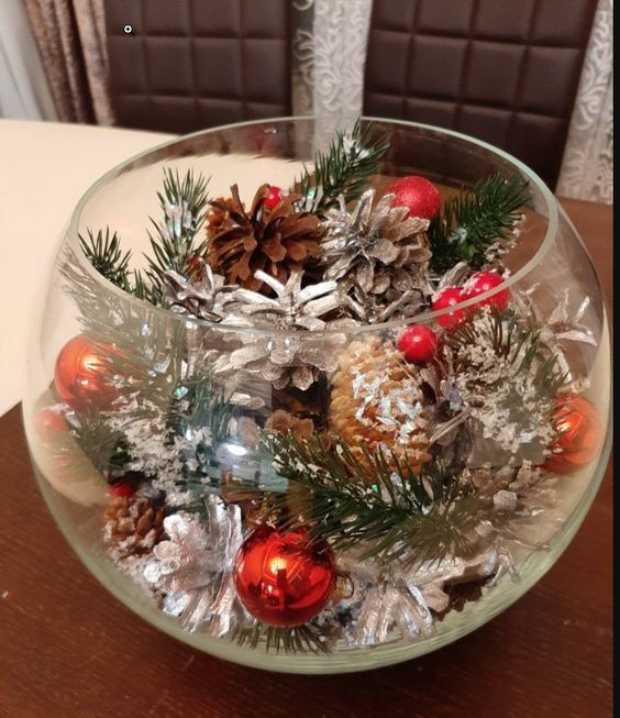 21 Déco de Noël à faire dans un bocal en verre 7 21 Déco de Noël à faire dans un bocal en verre 7