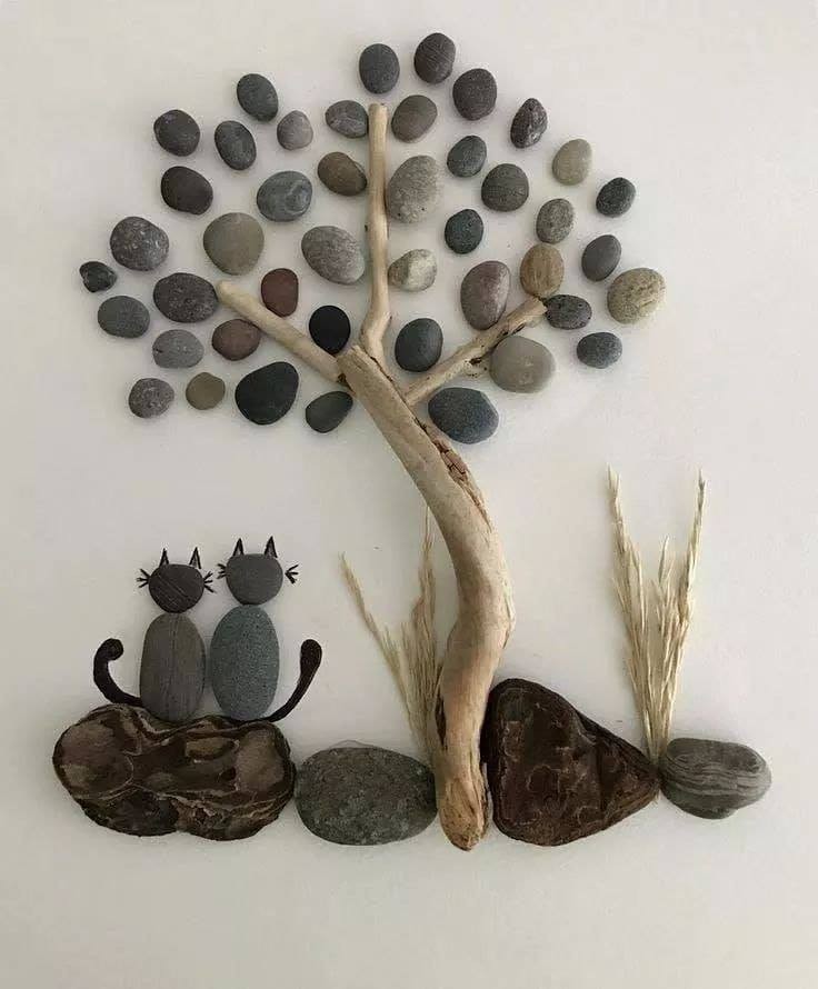 60 idées d'art à faire soi-même avec des pierres 13 60 idées d'art à faire soi-même avec des pierres 13