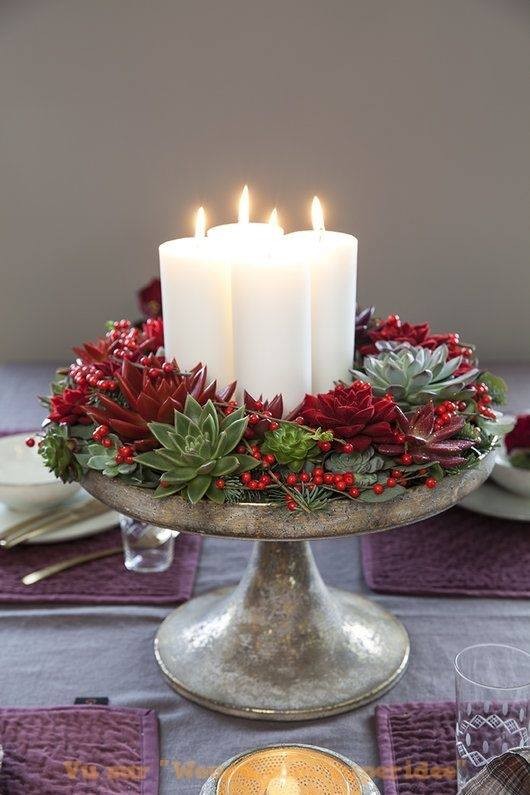 80 centres de Table de Noël pour s'inspirer 18 80 centres de Table de Noël pour s'inspirer 18