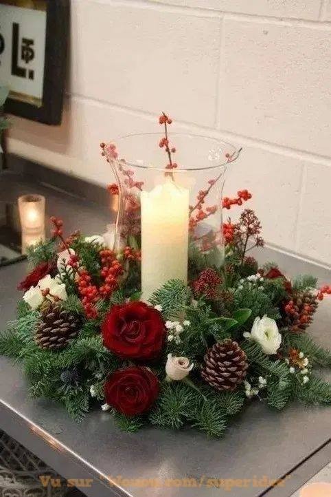 80 centres de Table de Noël pour s'inspirer 19 80 centres de Table de Noël pour s'inspirer 19