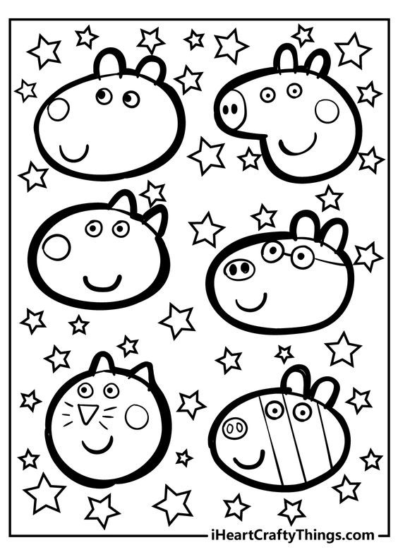 44 Coloriages Peppa Pig Gratuits à Imprimer 22