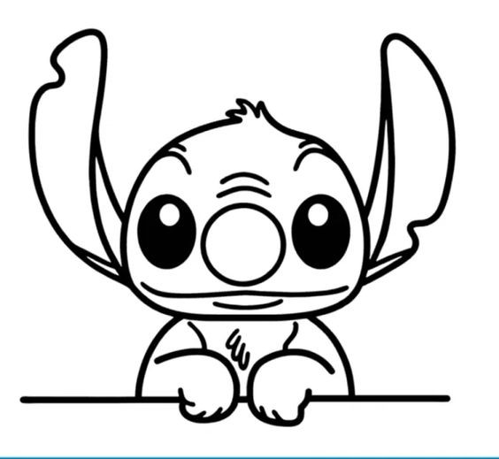 Coloriage de Stitch à imprimer - Coloriages et dictées GRATUITS